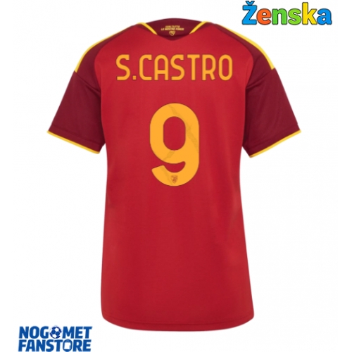 AS Roma Santiago Castro #9 Domaci Dres za Ženska 2026-27 Kratak Rukav